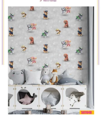 کاغذ دیواری کودک سگ های نگهبان دکوراسیون قلعه کاغذ دیواری