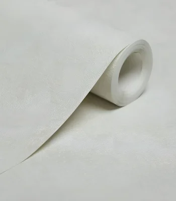 کاغذ دیواری پتینه ساده سفید طوسی مون دکوراسیون قلعه کاغذ دیواری