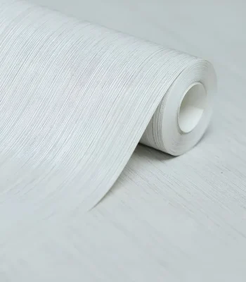 کاغذ دیواری ساده راه راه ملایم سفید مون دکوراسیون قلعه کاغذ دیواری