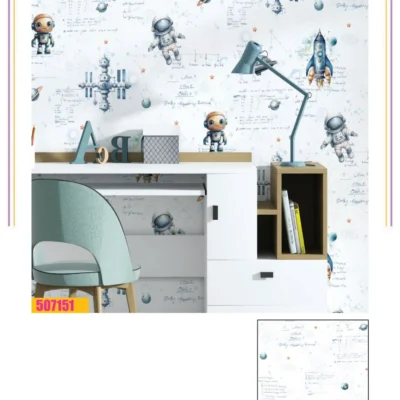 کاغذ دیواری اتاق کودک ربات فانتزیا دکوراسیون قلعه کاغذ دیواری