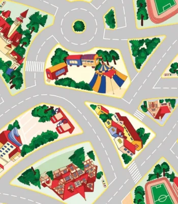 کفپوش رولی اتاق کودک گرابو دکوراسیون قلعه کاغذ دیواری