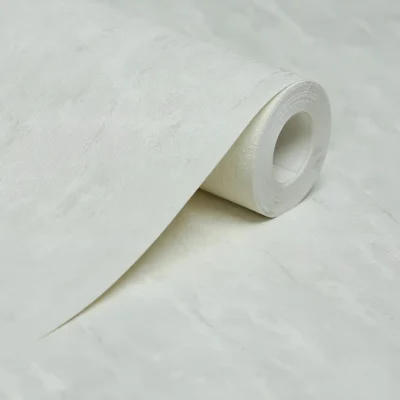 کاغذ دیواری پتینه رگه دار سفید طوسی مون دکوراسیون قلعه کاغذ دیواری