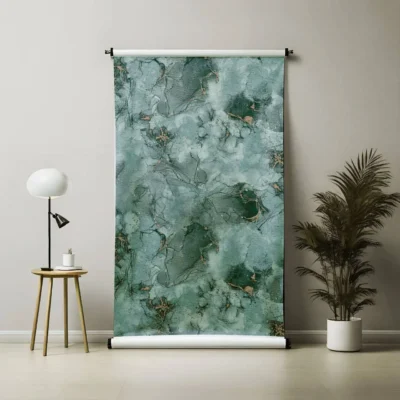 کاغذ دیواری طرح ماربل شیت سبز ونوس دکوراسیون قلعه کاغذ دیواری