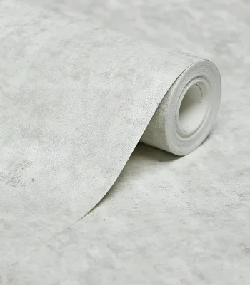 کاغذ دیواری پتینه سفید طوسی مون دکوراسیون قلعه کاغذ دیواری