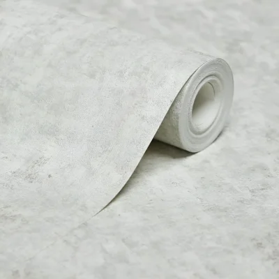 کاغذ دیواری پتینه سفید طوسی مون دکوراسیون قلعه کاغذ دیواری