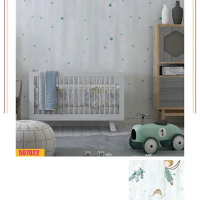 کاغذ دیواری اتاق کودک ستاره فانتزیا دکوراسیون قلعه کاغذ دیواری