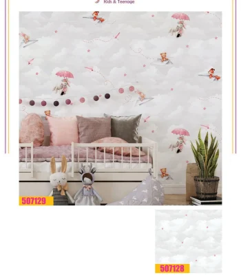 کاغذ دیواری اتاق کودک فانتزیا دکوراسیون قلعه کاغذ دیواری