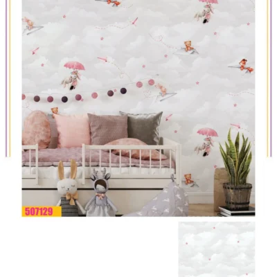 کاغذ دیواری اتاق کودک فانتزیا دکوراسیون قلعه کاغذ دیواری