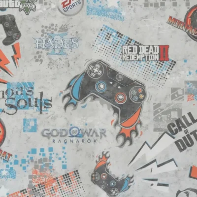 کاغذ دیواری پسرانه گیمینگ تینیج دکوراسیون قلعه کاغذ دیواری