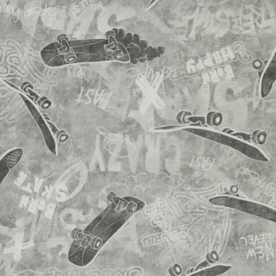 کاغذ دیواری اسکیت برد تینیج دکوراسیون قلعه کاغذ دیواری