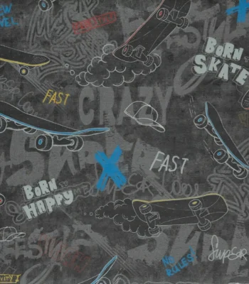 کاغذ دیواری اسکیت برد تینیج دکوراسیون قلعه کاغذ دیواری