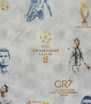 کاغذ دیواری فوتبالی رونالدو تینیج دکوراسیون قلعه کاغذ دیواری