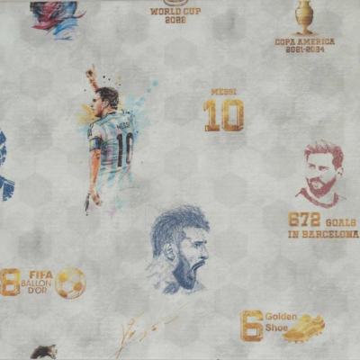 کاغذ دیواری فوتبالی مسی تینیج دکوراسیون قلعه کاغذ دیواری