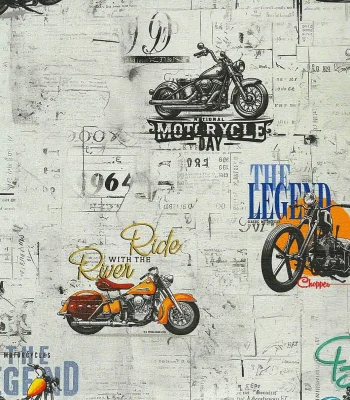 کاغذ دیواری طرح موتور تینیج دکوراسیون قلعه کاغذ دیواری