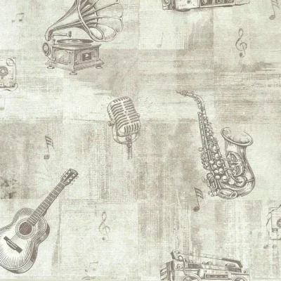 کاغذ دیواری طرح موسیقی تینیج دکوراسیون قلعه کاغذ دیواری