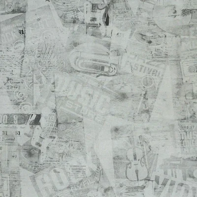 کاغذ دیواری طرح موسیقی تینیج دکوراسیون قلعه کاغذ دیواری