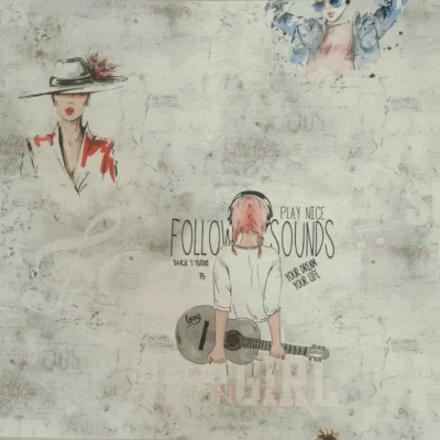 کاغذ دیواری دخترانه تینیج دکوراسیون قلعه کاغذ دیواری