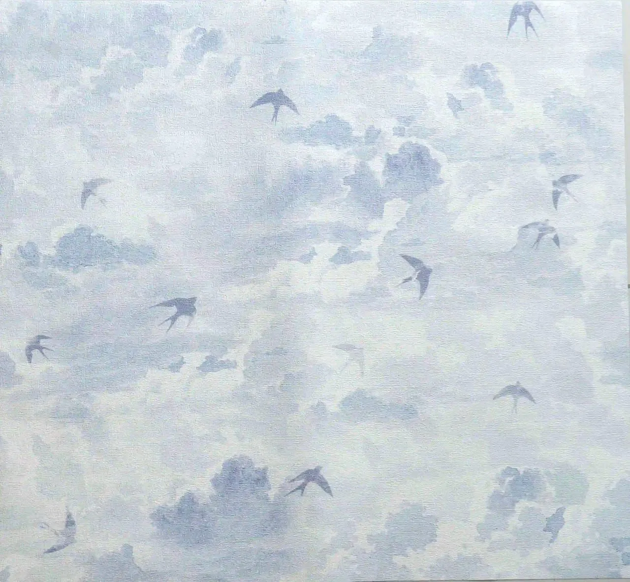 کاغذ دیواری آسمان و کبوتر تینیج دکوراسیون قلعه کاغذ دیواری