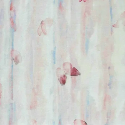 کاغذ دیواری پروانه صورتی تینیج دکوراسیون قلعه کاغذ دیواری