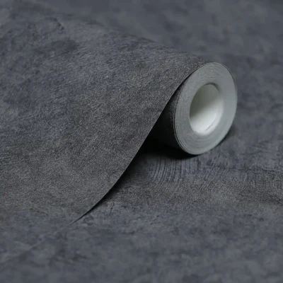 کاغذ دیواری پتینه طوسی زغالی مون دکوراسیون قلعه کاغذ دیواری