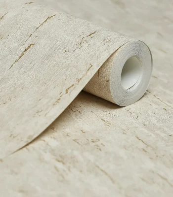 کاغذ دیواری پتینه رگه دار بژ مون دکوراسیون قلعه کاغذ دیواری