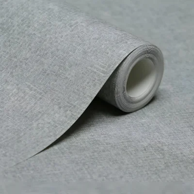 کاغذ دیواری ساده بافت دار خاکستری مون دکوراسیون قلعه کاغذ دیواری