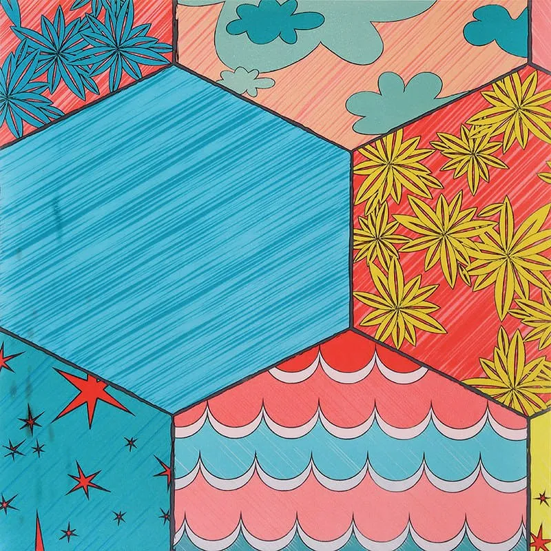 کفپوش رولی اتاق کودک پازلی گرابو دکوراسیون قلعه کاغذ دیواری