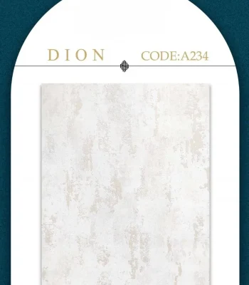 کاغذ دیواری برجسته پتینه سفید طلایی دایون دکوراسیون قلعه کاغذ دیواری