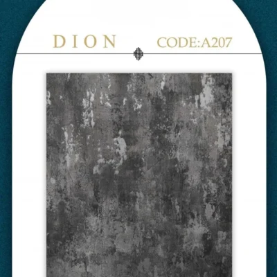 کاغذ دیواری برجسته پتینه مشکی دایون دکوراسیون قلعه کاغذ دیواری