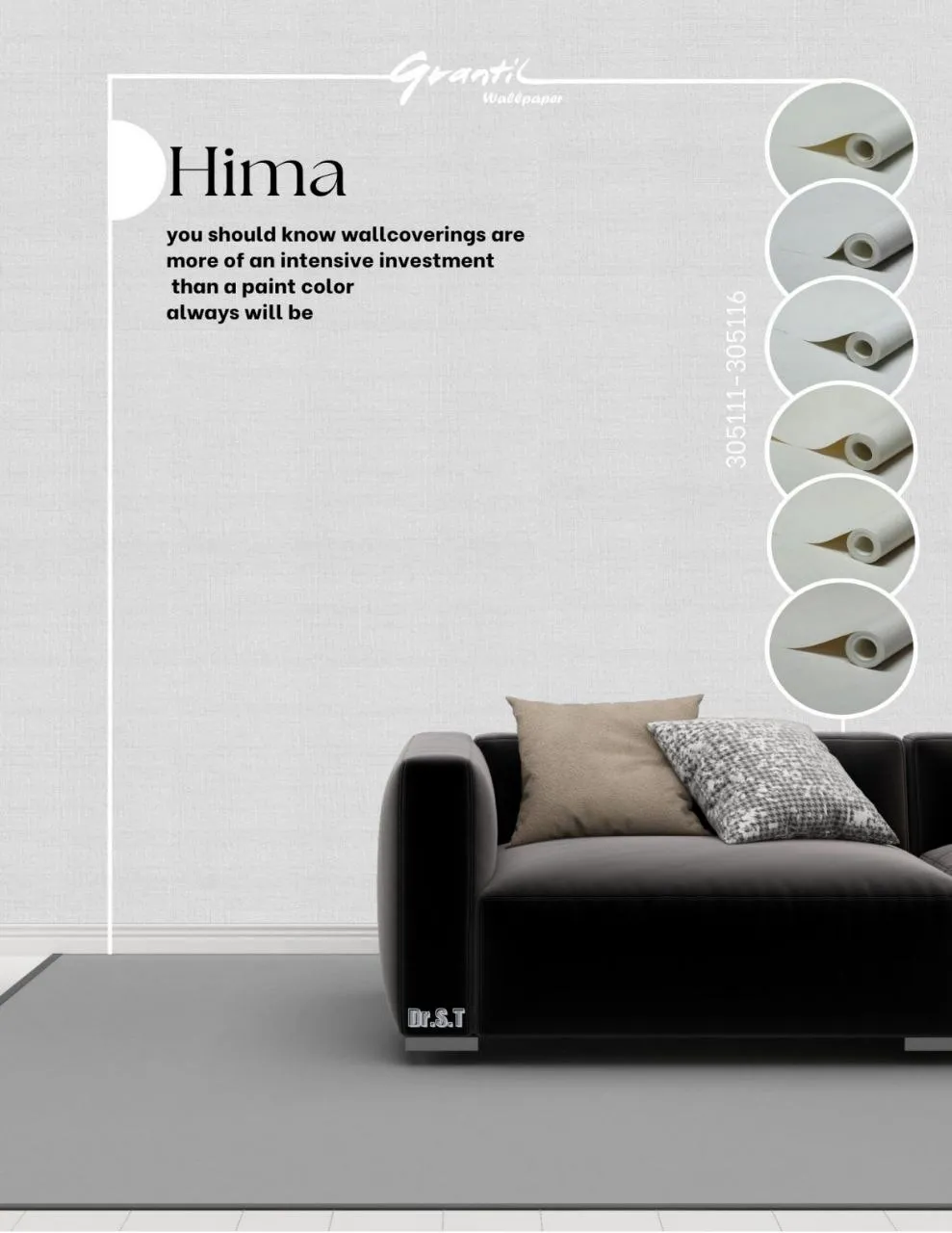 کاغذ دیواری ساده سفید هیما دکوراسیون قلعه کاغذ دیواری