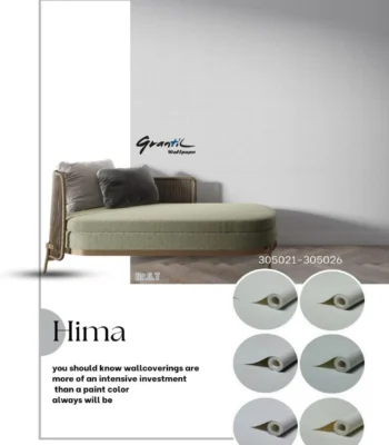 کاغذ دیواری ساده طوسی روشن هیما دکوراسیون قلعه کاغذ دیواری