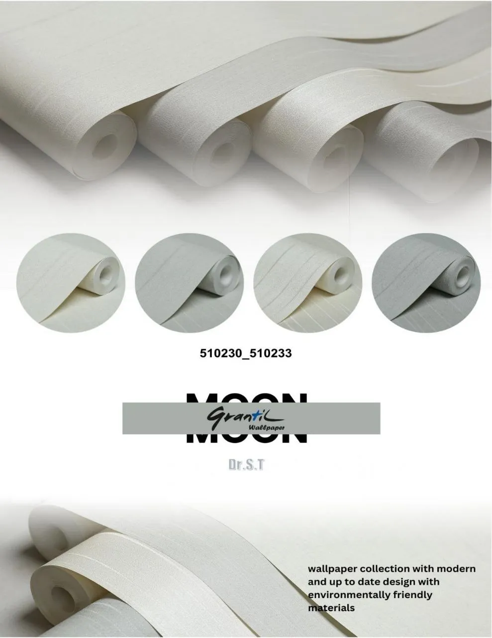 کاغذ دیواری ساده سفید طوسی مون دکوراسیون قلعه کاغذ دیواری