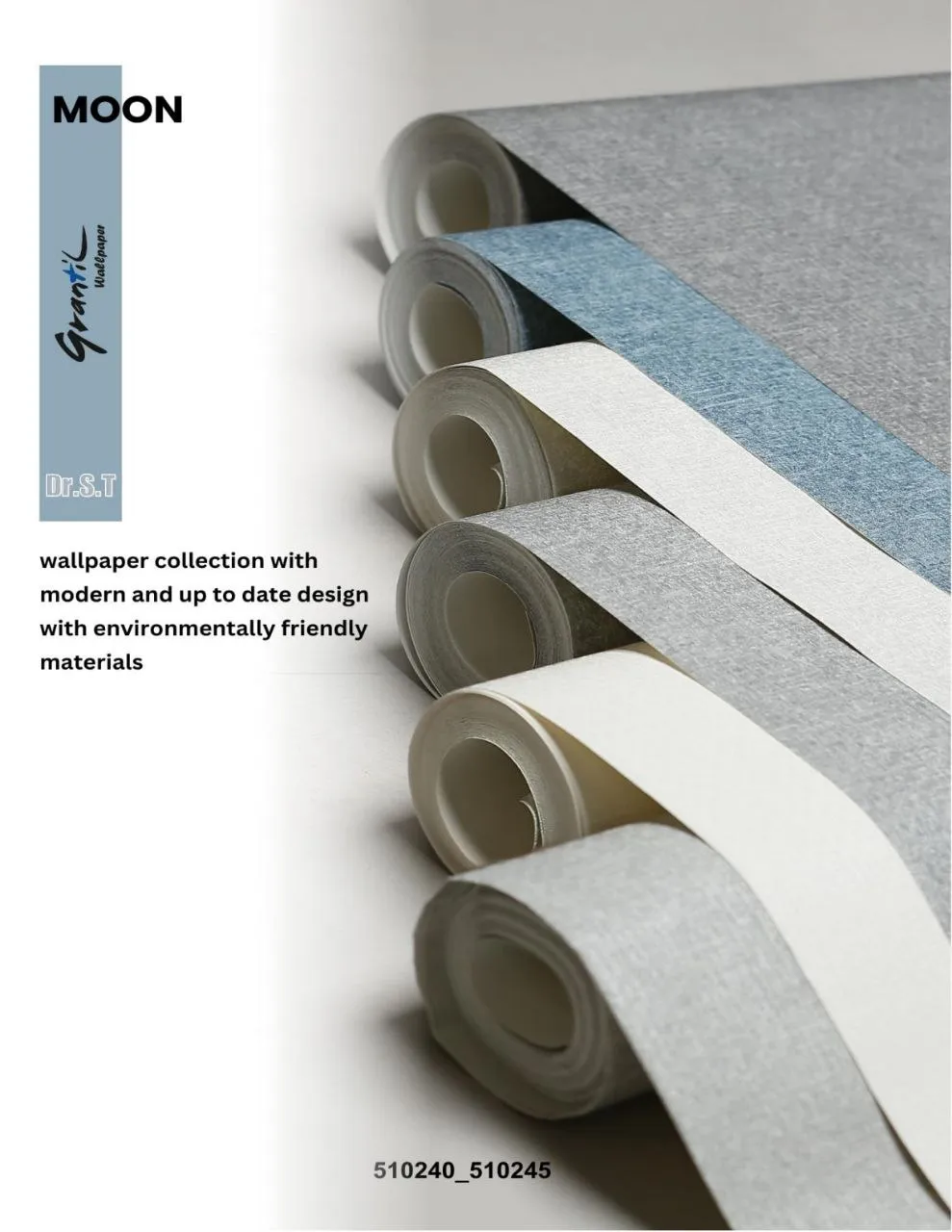 کاغذ دیواری ساده طوسی متالیک موون دکوراسیون قلعه کاغذ دیواری