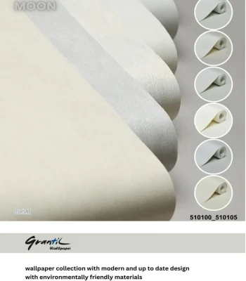 کاغذ دیواری ساده کرم روشن مون دکوراسیون قلعه کاغذ دیواری