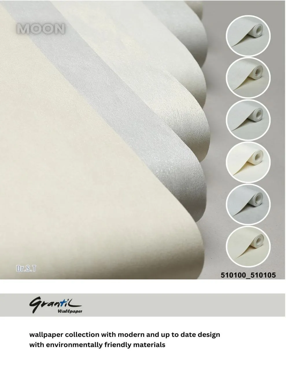 کاغذ دیواری ساده کرم روشن مون دکوراسیون قلعه کاغذ دیواری