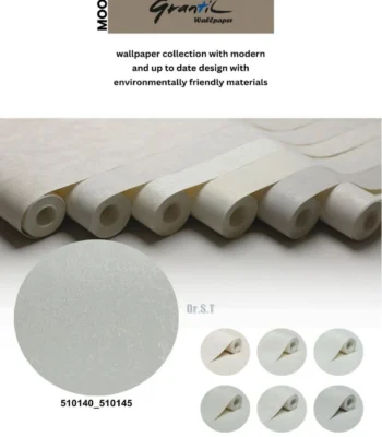 کاغذ دیواری ساده سفید کرم مون دکوراسیون قلعه کاغذ دیواری