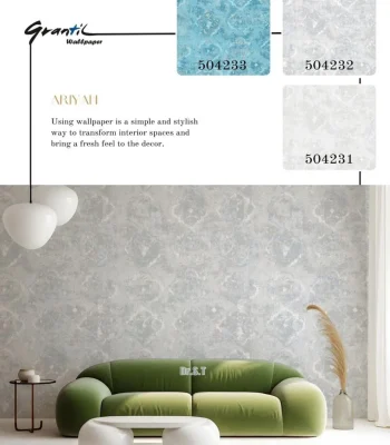 کاغذ دیواری داماسک مدرن آریان دکوراسیون قلعه کاغذ دیواری