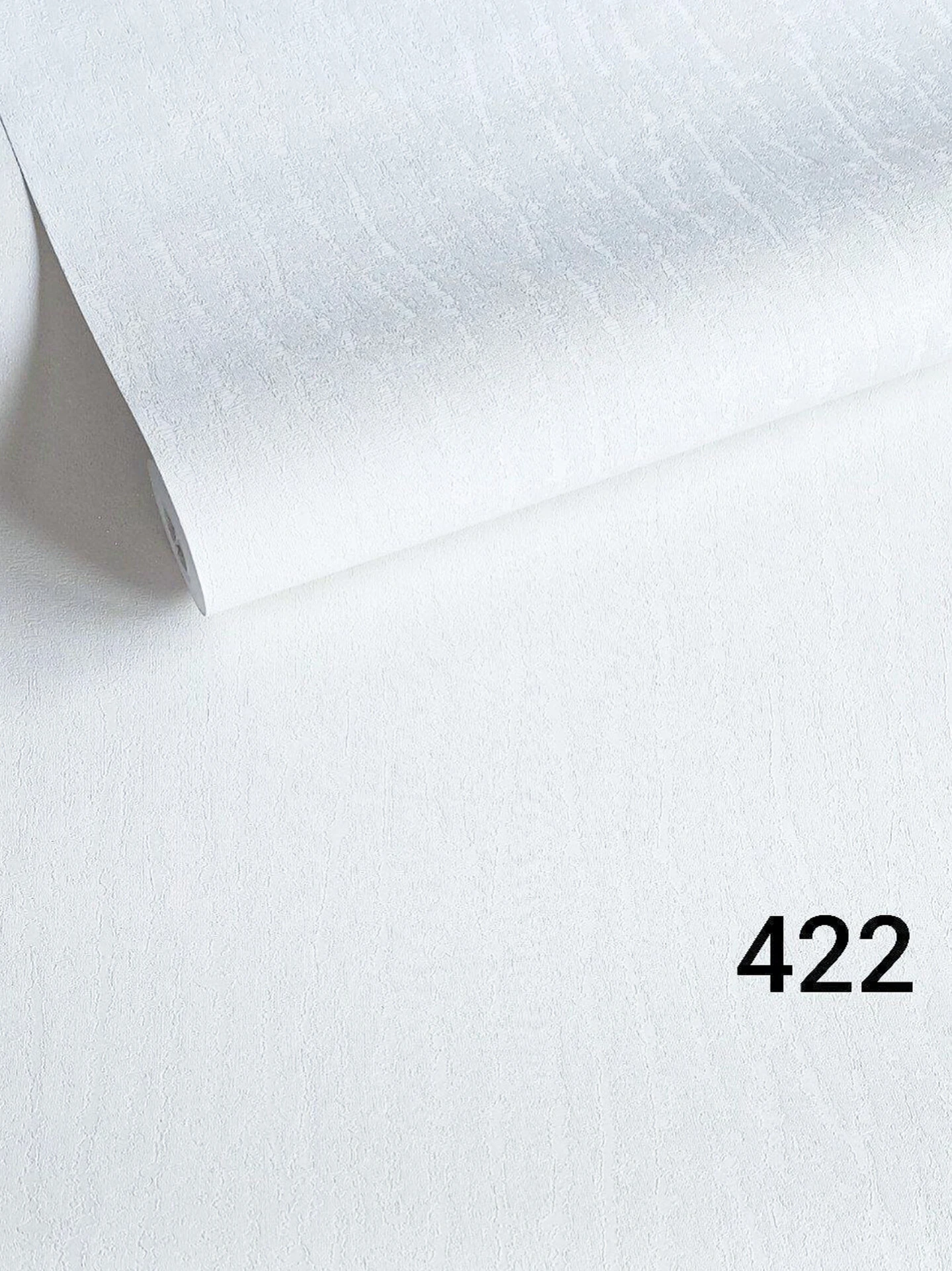 کاغذ دیواری ساده سفید حراجی 422