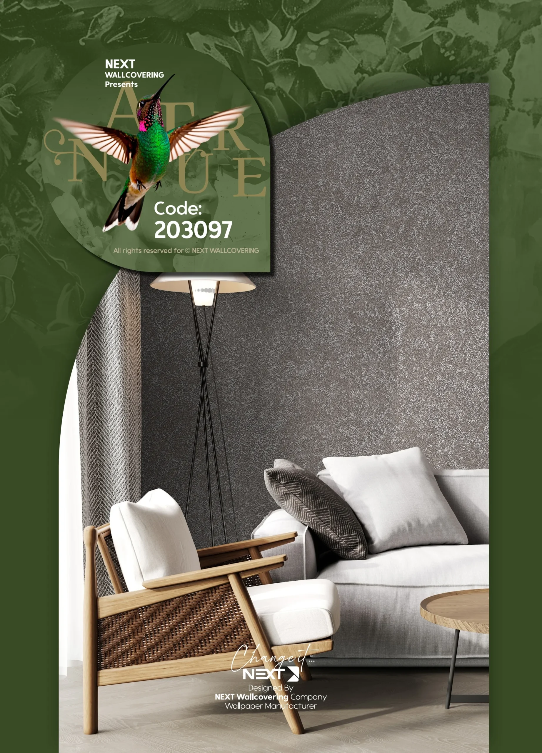 کاغذ دیواری مدرن پتینه نیچر 1 دکوراسیون قلعه کاغذ دیواری