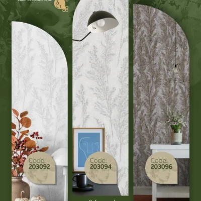 کاغذ دیواری طرح خوشه ای نیچر 1 دکوراسیون قلعه کاغذ دیواری