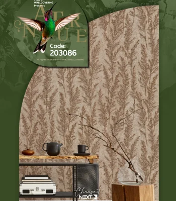 کاغذ دیواری طرح خوشه ای نیچر1 دکوراسیون قلعه کاغذ دیواری