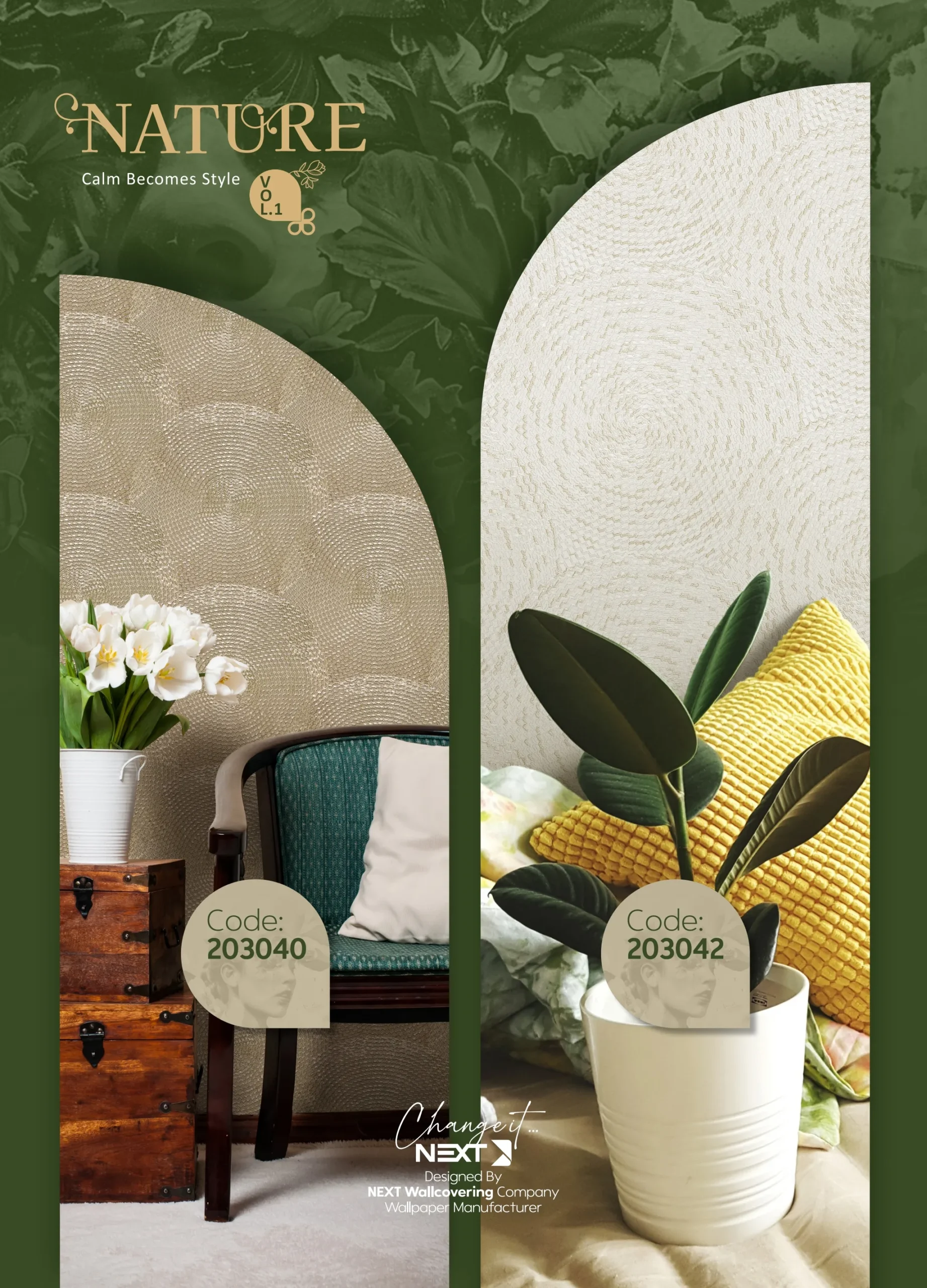 کاغذ دیواری مدرن هندسی نیچر 1 دکوراسیون قلعه کاغذ دیواری