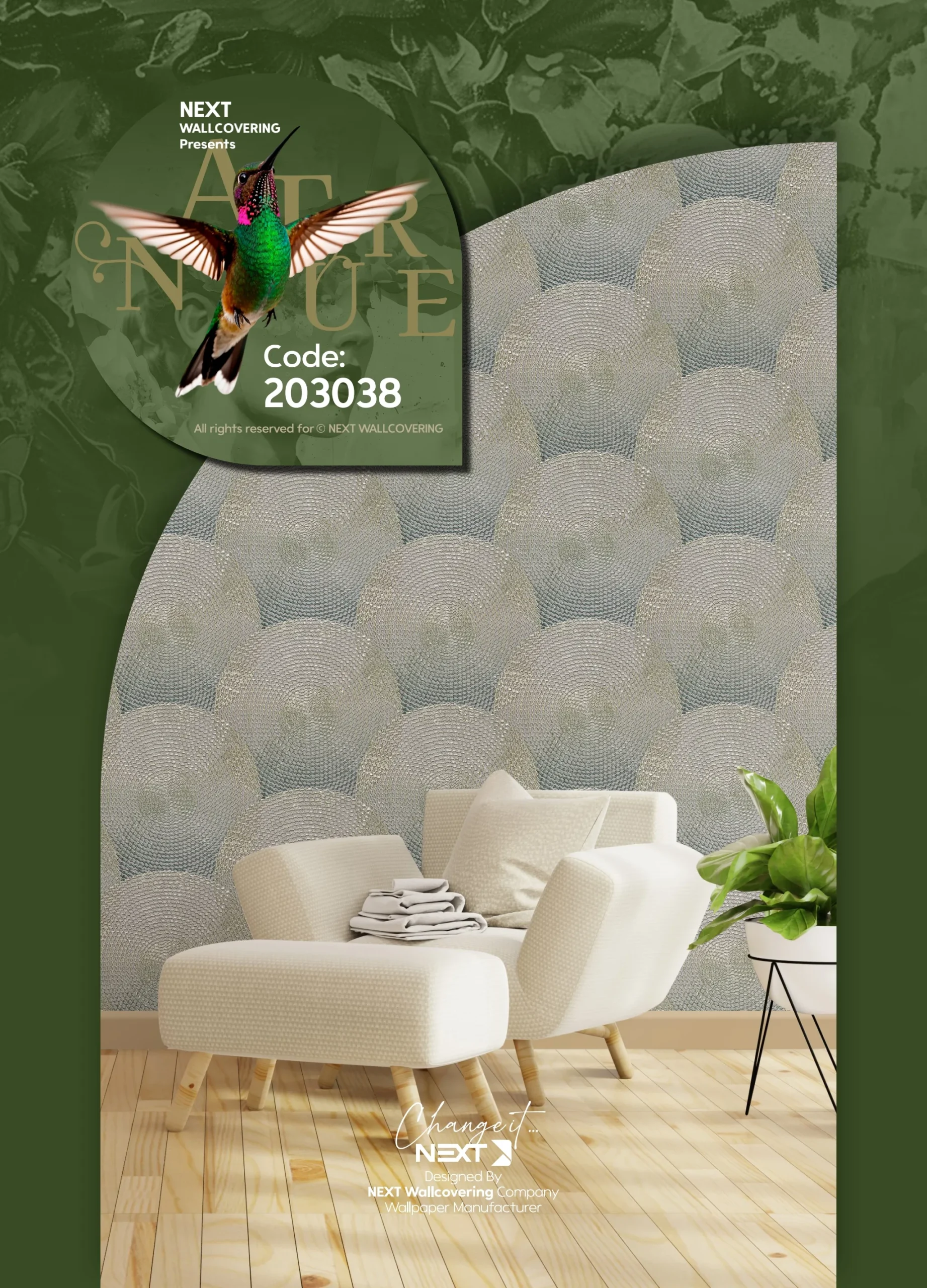 کاغذ دیواری مدرن هندسی نیچر 1 دکوراسیون قلعه کاغذ دیواری