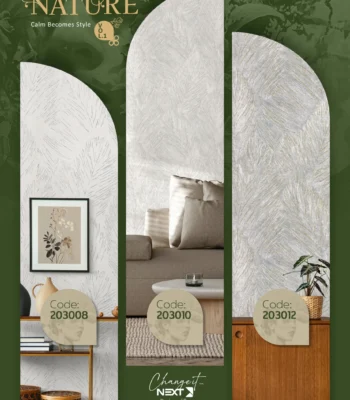 کاغذ دیواری طرح برگ مدرن نیچر 1 دکوراسیون قلعه کاغذ دیواری