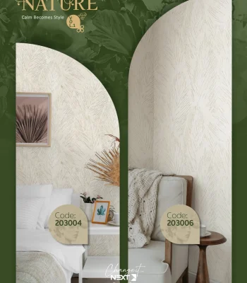 کاغذ دیواری طرح برگ مدرن نیچر 1 دکوراسیون قلعه کاغذ دیواری