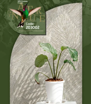 کاغذ دیواری طرح برگ مدرن نیچر 1 دکوراسیون قلعه کاغذ دیواری