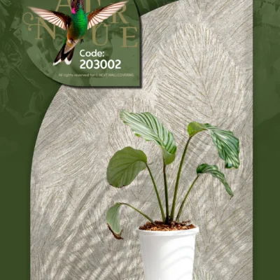 کاغذ دیواری طرح برگ مدرن نیچر 1 دکوراسیون قلعه کاغذ دیواری