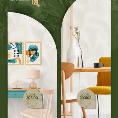 کاغذ دیواری برگ سه بعدی نیچر 1 دکوراسیون قلعه کاغذ دیواری