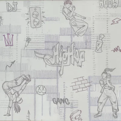 کاغذ دیواری هیپ هاپ تینیج دکوراسیون قلعه کاغذ دیواری