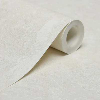 کاغذ دیواری ساده پتینه کرمی مون دکوراسیون قلعه کاغذ دیواری